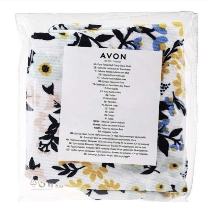 Prosop turban pentru păr Avon