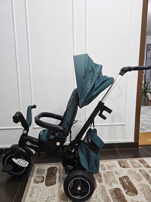 Tricicleta pentru copii Kinderkraft Easytwist Midnight Green