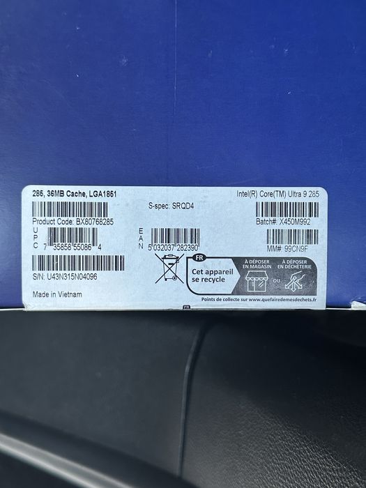 Procesor Intel Ultra 9 285 NOU SIGILAT!