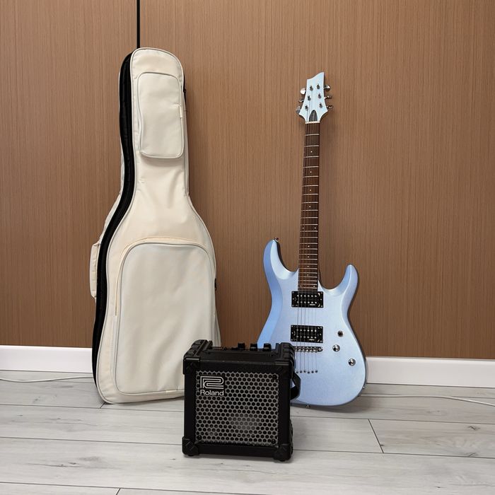 Электрогитара Schecter C-6 Deluxe + Roland Micro Cube