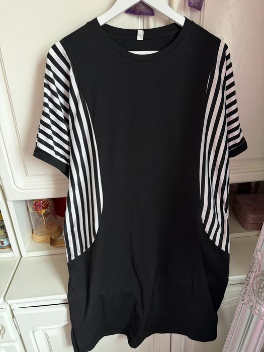 Rochie alb negru XXL