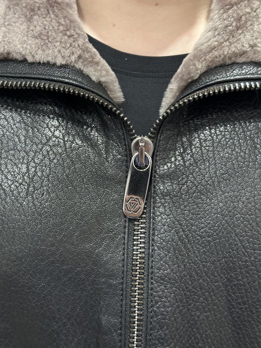 Кожанная дубленка