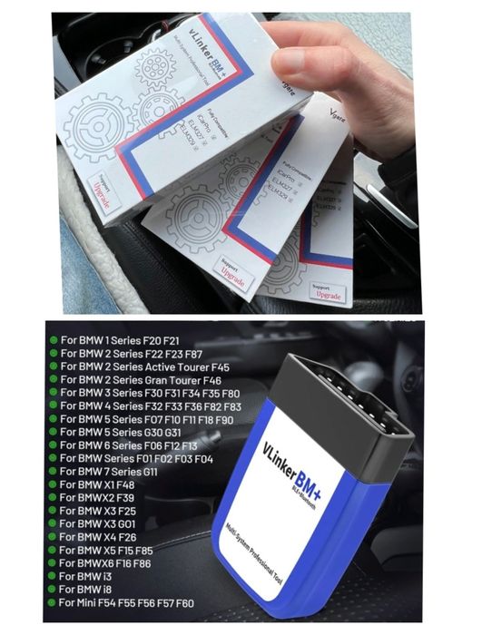 Vlinker BM+ Tester BMW Bimmer Code BimmerLink Activare Funcții / Codar