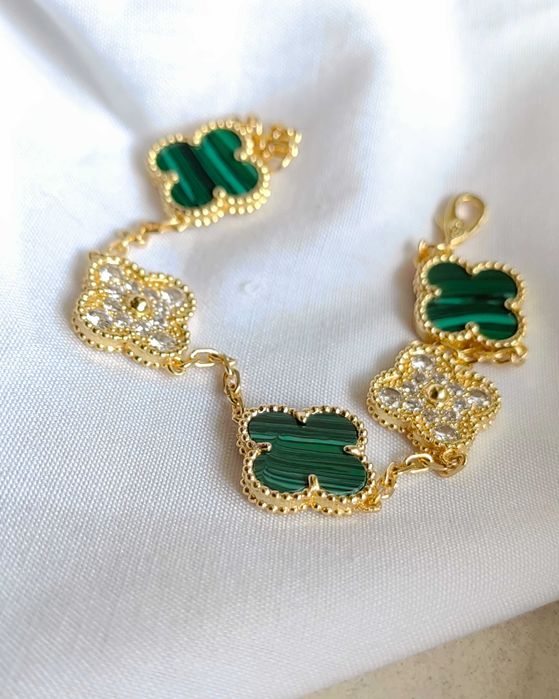 Златна гривна с пет детелини - Van Cleef & Arpels - Vintage Alhambra