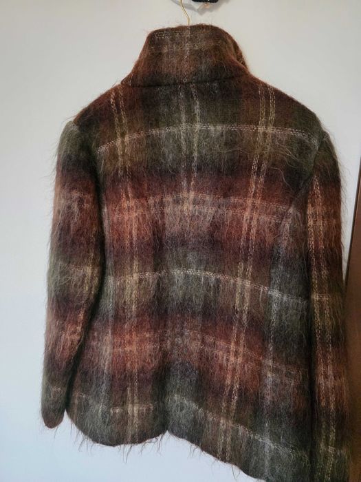 Палто тип сако от мохер и вълна 40 р-р