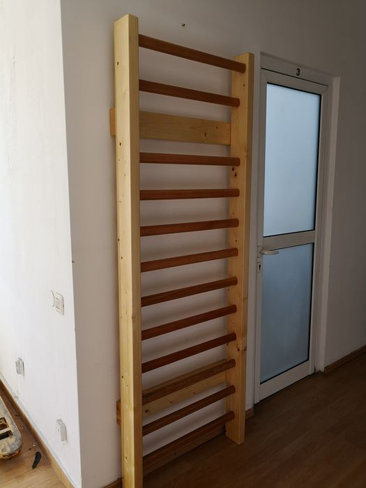 Spalier gimnastica 200/70 cm, 12 trepte, lacuit
