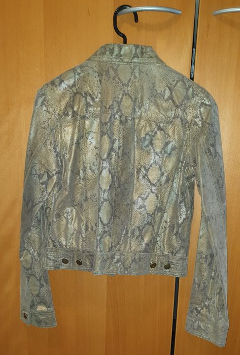 Geaca piele naturala chameleon Offset S/M,animal print