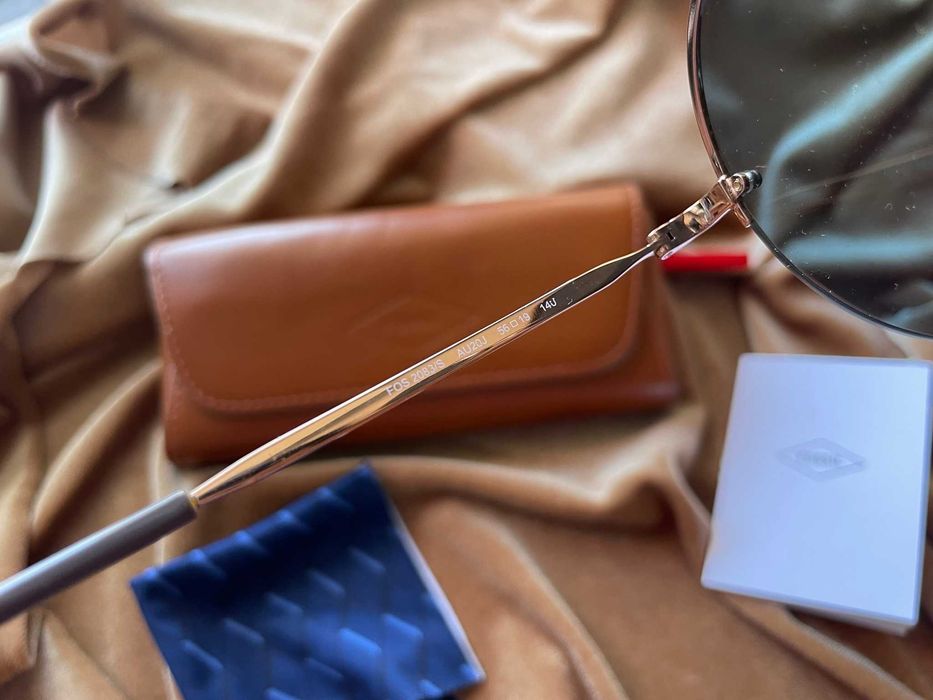 Fossil Слънчеви очила, кръгли, огледални, 56-19-140