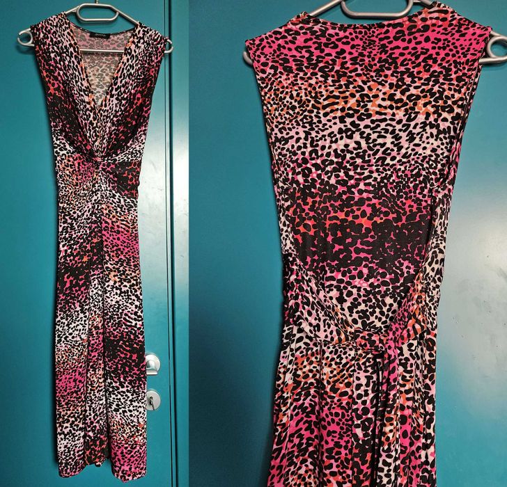 6 различни рокли(черно-бяла, бежава, леопардова, шарена, розова, сива)