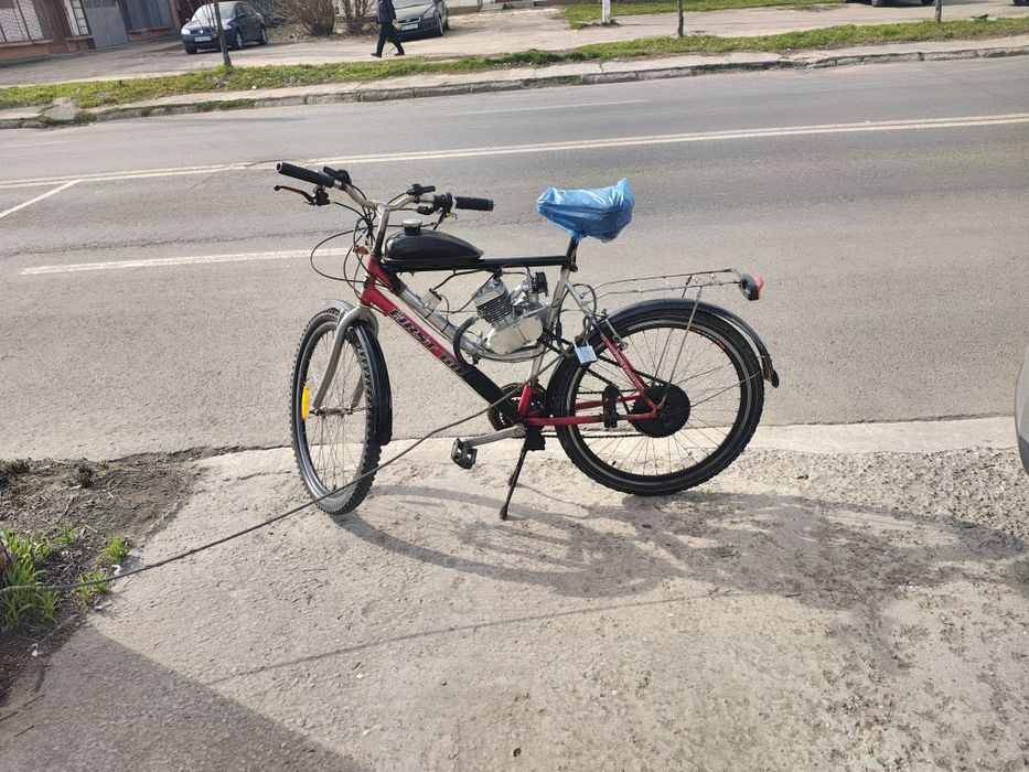 Bicicleta cu motor nou 80cc la 1000 lei