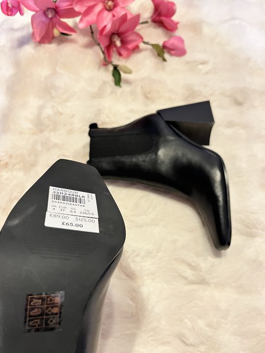 Botine/cizme scurte din piele naturala moale