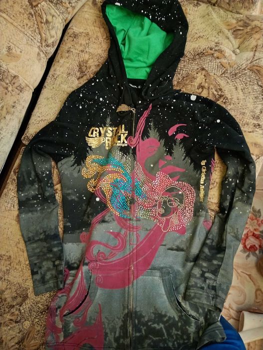 Christian Audigier Crystal Rock суичър