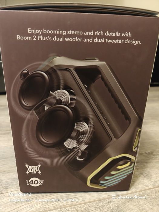 Anker Soundcore Boom 2 Plus безжична тонколона, 140W, RGB, Bluetooth