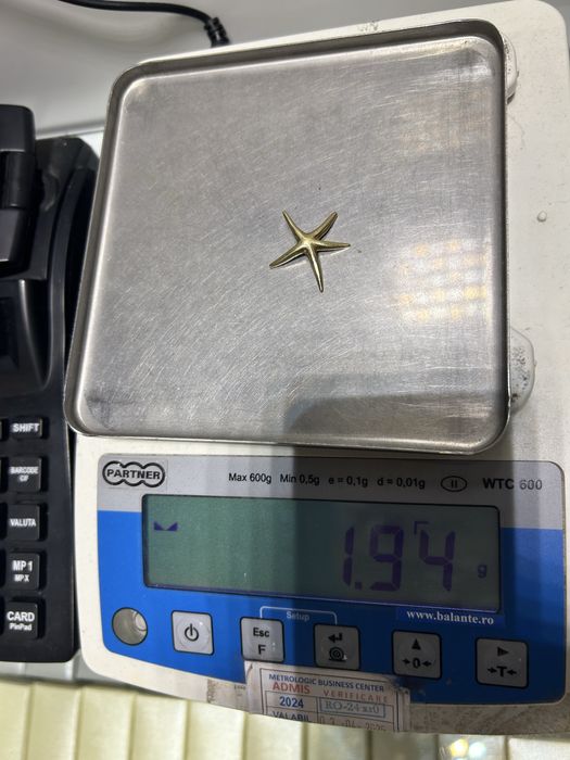 Pandantiv aur 14k steluta de mare