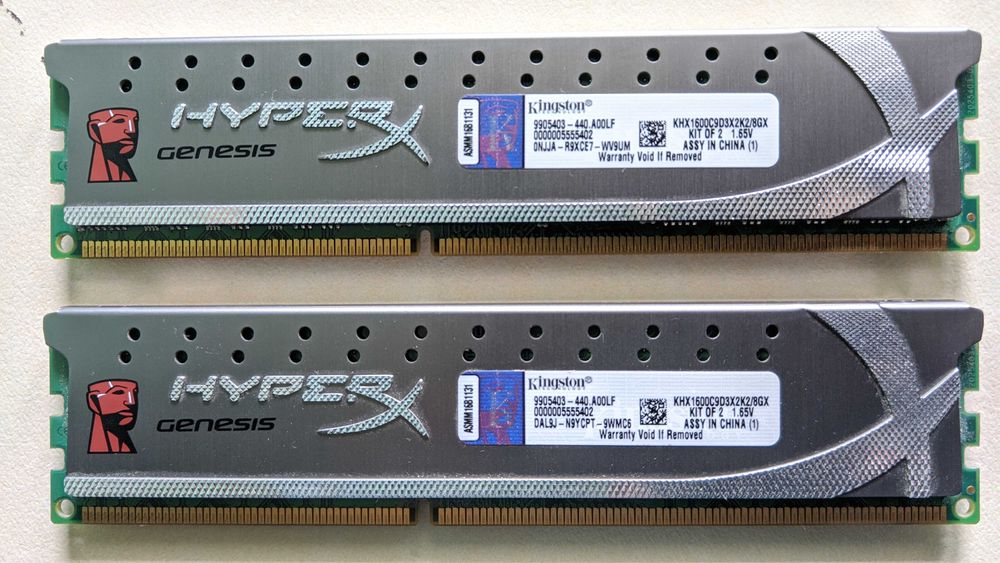 DDR3 1600MHz-Kingston-HyperX-Genesis-Kingston-HyperX blu-KLEVV