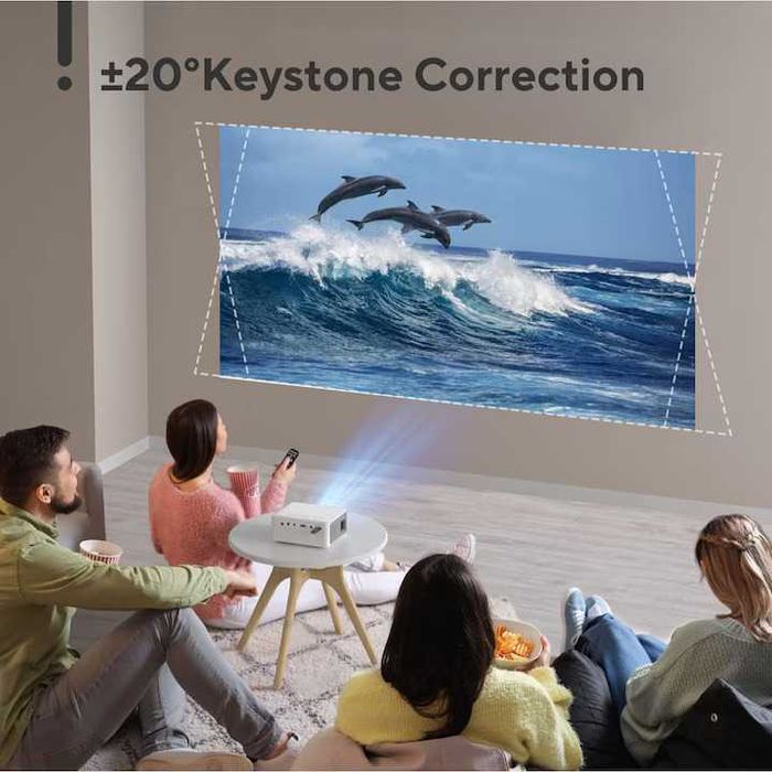 Мини видео проектор AKIYO O1 HD 1080p с HDMI и статив