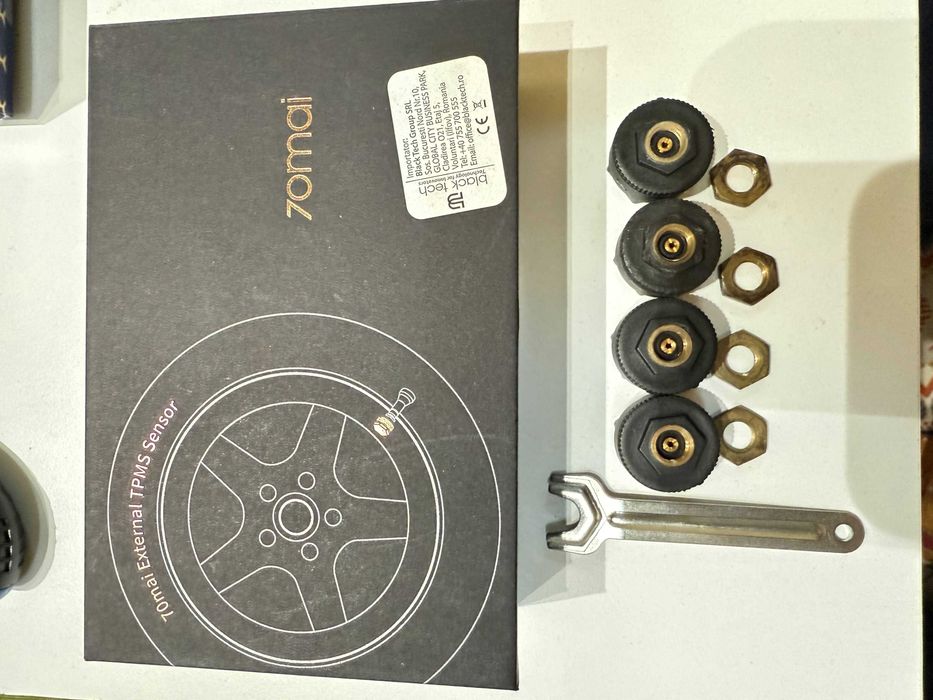 Camera auto 70MAI M500 64GB eMMC 2K + senzori presiune TPMS +kit cablu