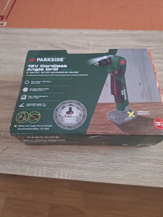 Masina de gaurit si insurubat unghiulara verde PARKSIDE PWBSA 12 A1, 1