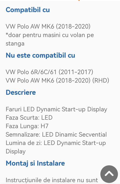 Faruri VW Polo MK6