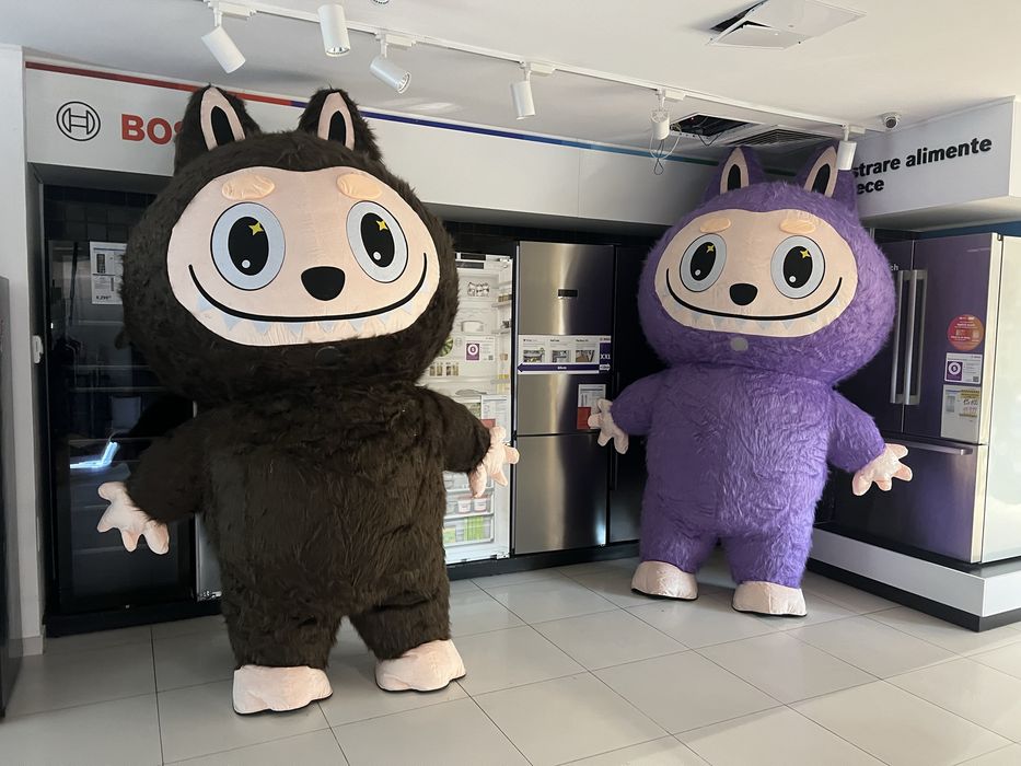 Costum Labubu mov 2.6 m NOU