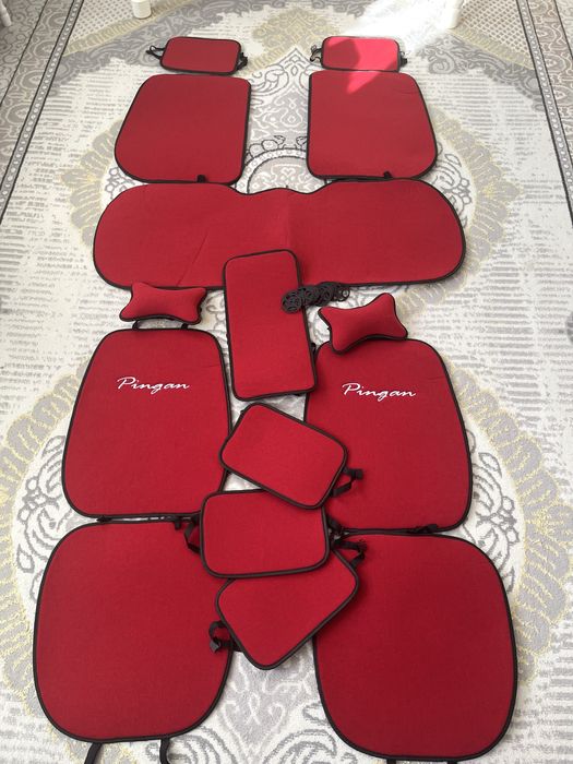Красный Чехол для машин, надпись Pingam