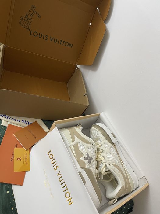 Louis Vuitton Skate Beige White - Calitate Premium