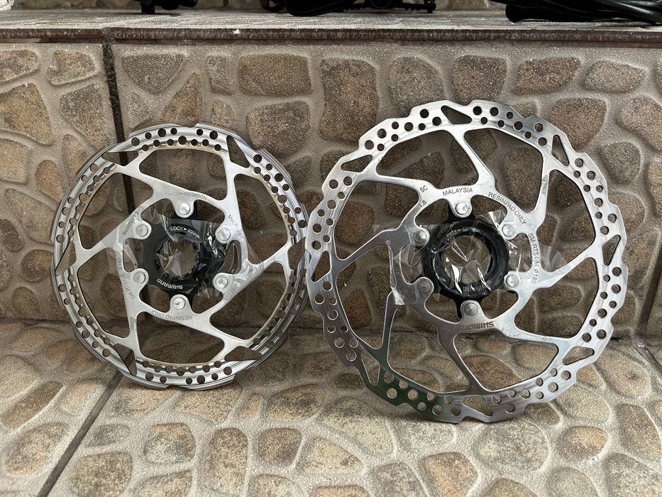 SET discuri frana Shimano 180mm & 160mm Centerlock SM-RT54 (bicicleta MTB)