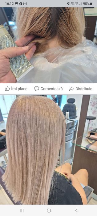 Coafeza la domiciliu ofer servicii de balaiage,vopsit,extensii