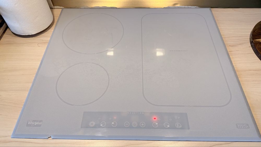 Vand Plită inducție Whirlpool ACM808/BA/WH, 58 cm, 7.2 kW, FlexiCook, Booster, albă