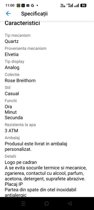 Ceas dama Frederic Graff