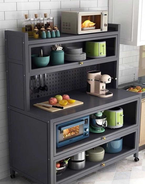 Praktik ko‘p bo‘limli oshxona bufet | Практичный многоуровневый шкаф