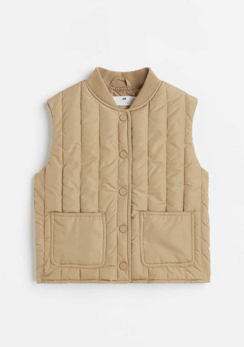 Детски елек НМ с принт Sonic, шушляков елек, капитониран елек, 98/104