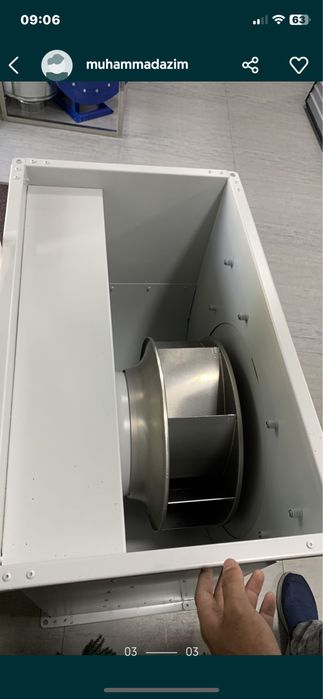 Вентиляционный канальный вентилятор из ВКП