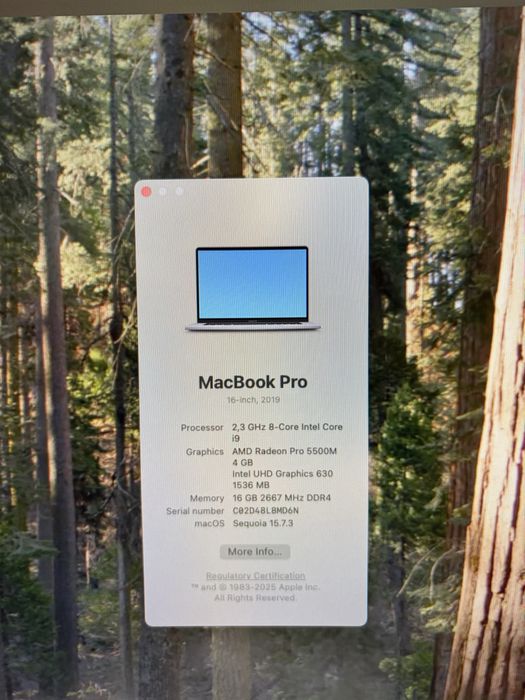 Mackbook pro 16 i9