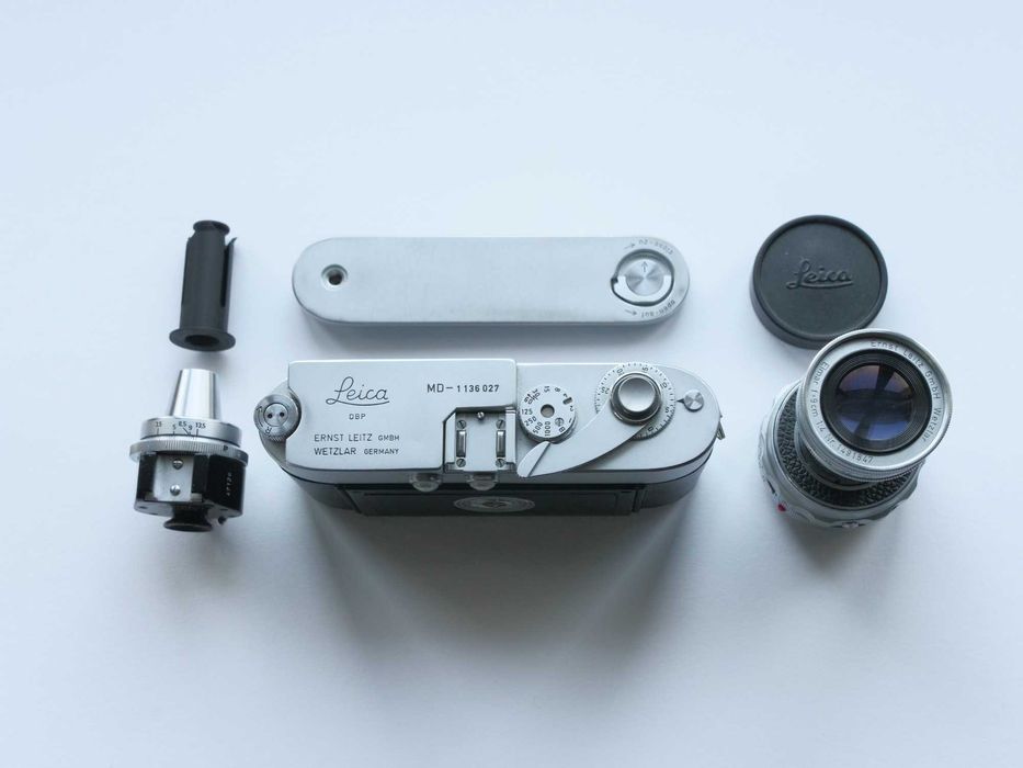Leica MD + quickload film spool. Aparat pe film 35mm