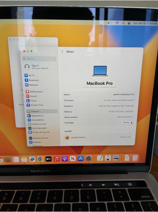Macbook Pro Ideal Holatda| 512GB | Sensorli Touchbar