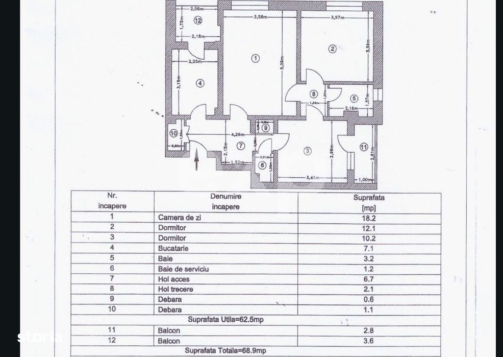 Apartament 3 Camere Central