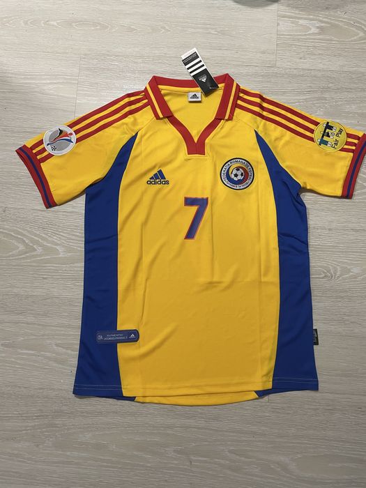 Tricou de fotbal Adrian Mutu - Romania 2000 adidas