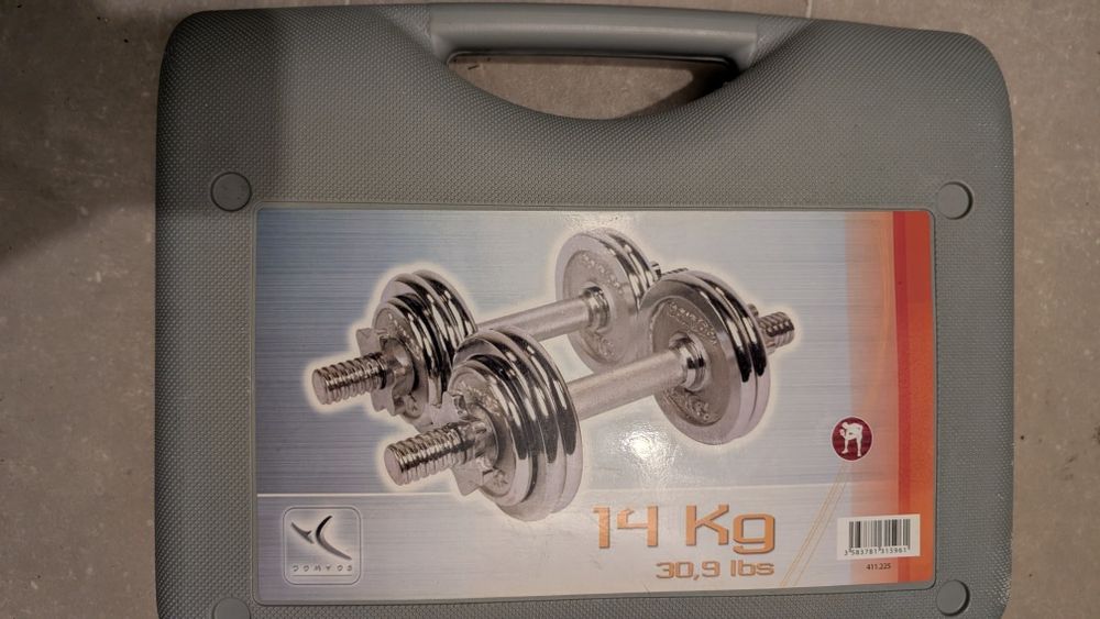 Set gantere fonta Domyos 14kg