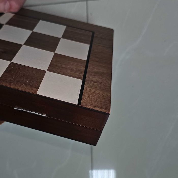 ЛУКСОЗЕН ДЪРВЕН МАГНИТЕН ШАХ 2в1 – ПЕРФЕКТЕН ПОДАРЪК | 39.5см.