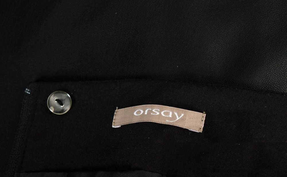 Нова дълга черна кожена пола тип "молив" "Orsay" / "Орсей", размер М