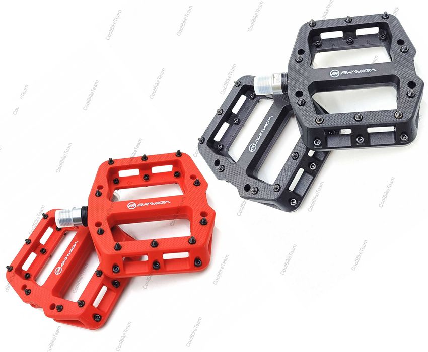 Pedale MTB pe rulmenti Briviga PDL-3926 Nylon cu cui schimbabile