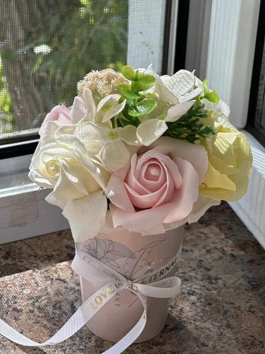 Букеты из мыльных цветов