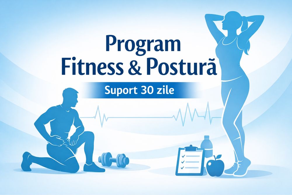 Program Fitness & Postură – Suport Online 30 Zile
