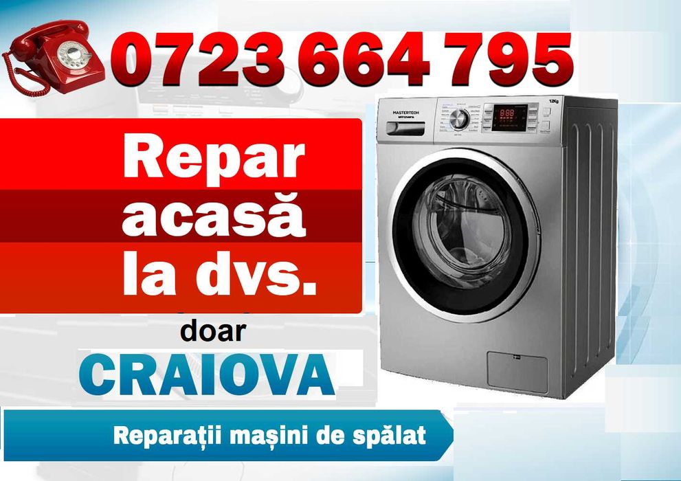 Repar la DOMICILIUL dvs(pe loc) masini de spalat-ARAGAZE.Garant-prof.