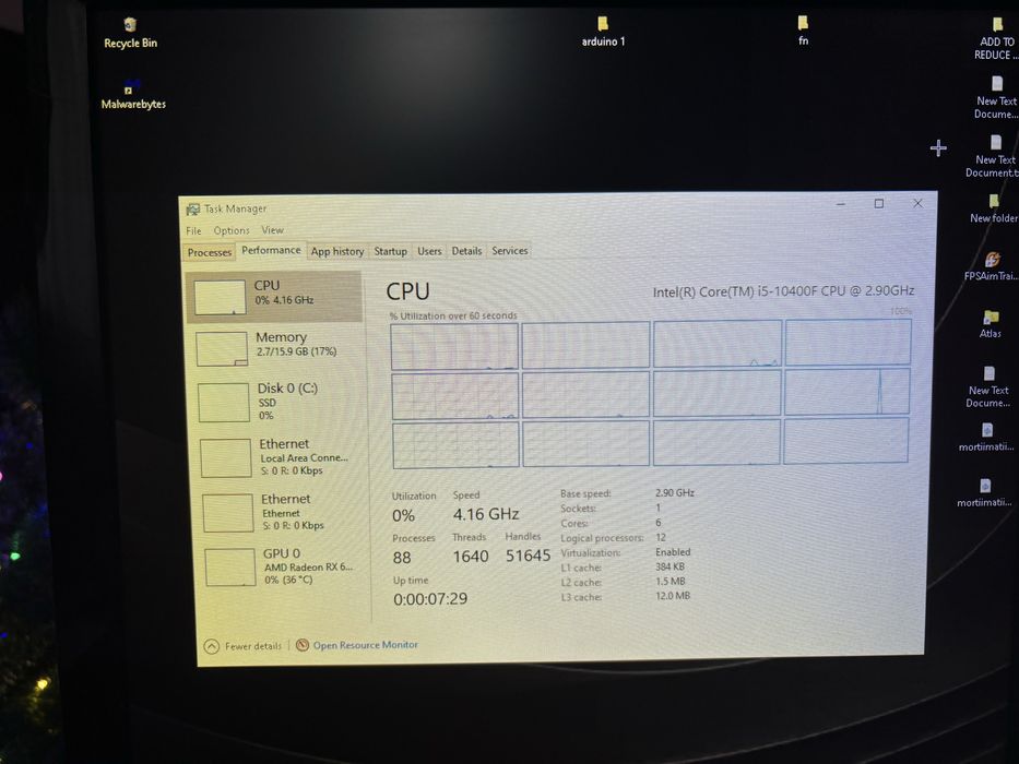 PC Gaming Intel I5-10th gen, AMD Radeon 6600 8gb | Mid tier Gaming FHD