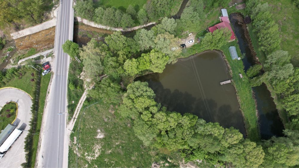 Casa, teren, 2 lacuri pescuit sportiv