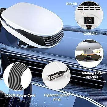 Автомобилна духалка - печка на 12V, за затопляне или охлаждане на кола