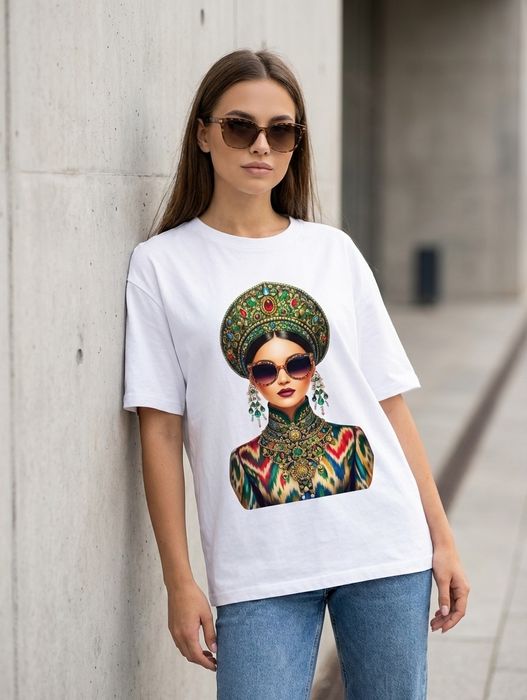 Женская футболка - Milliy uygʻunlikdagi zamonaviy futbolkalar