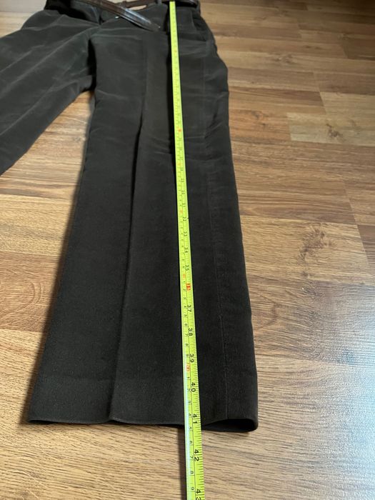 Costum (sacou + pantaloni) maro femei catifea mat